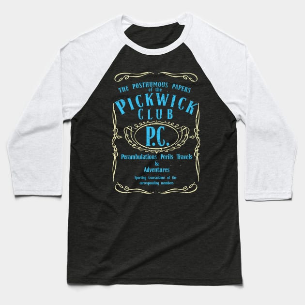 THE PICKWICK CLUB Baseball T-Shirt by KARMADESIGNER T-SHIRT SHOP